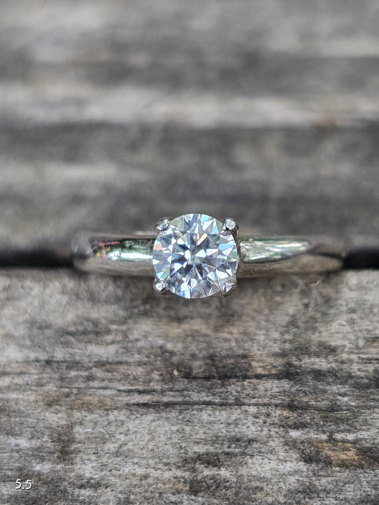 Size 5.5 moissanite
