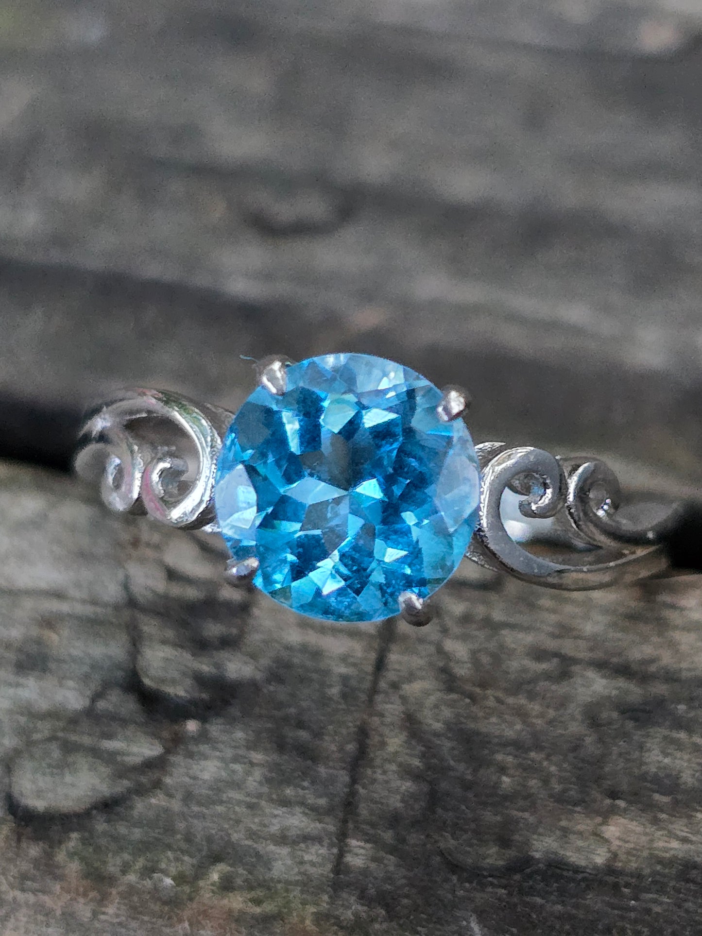 Size 8 blue topaz