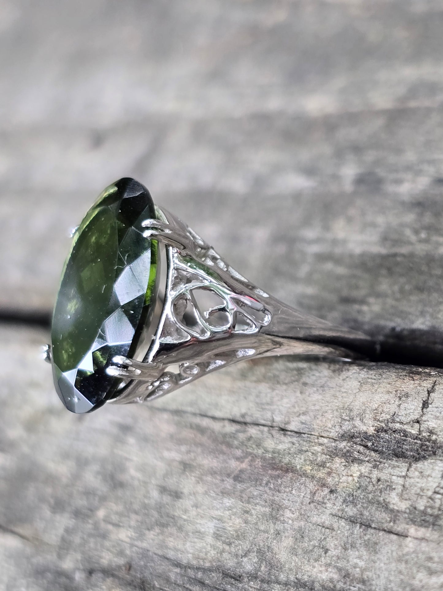 Size 10 moldavite