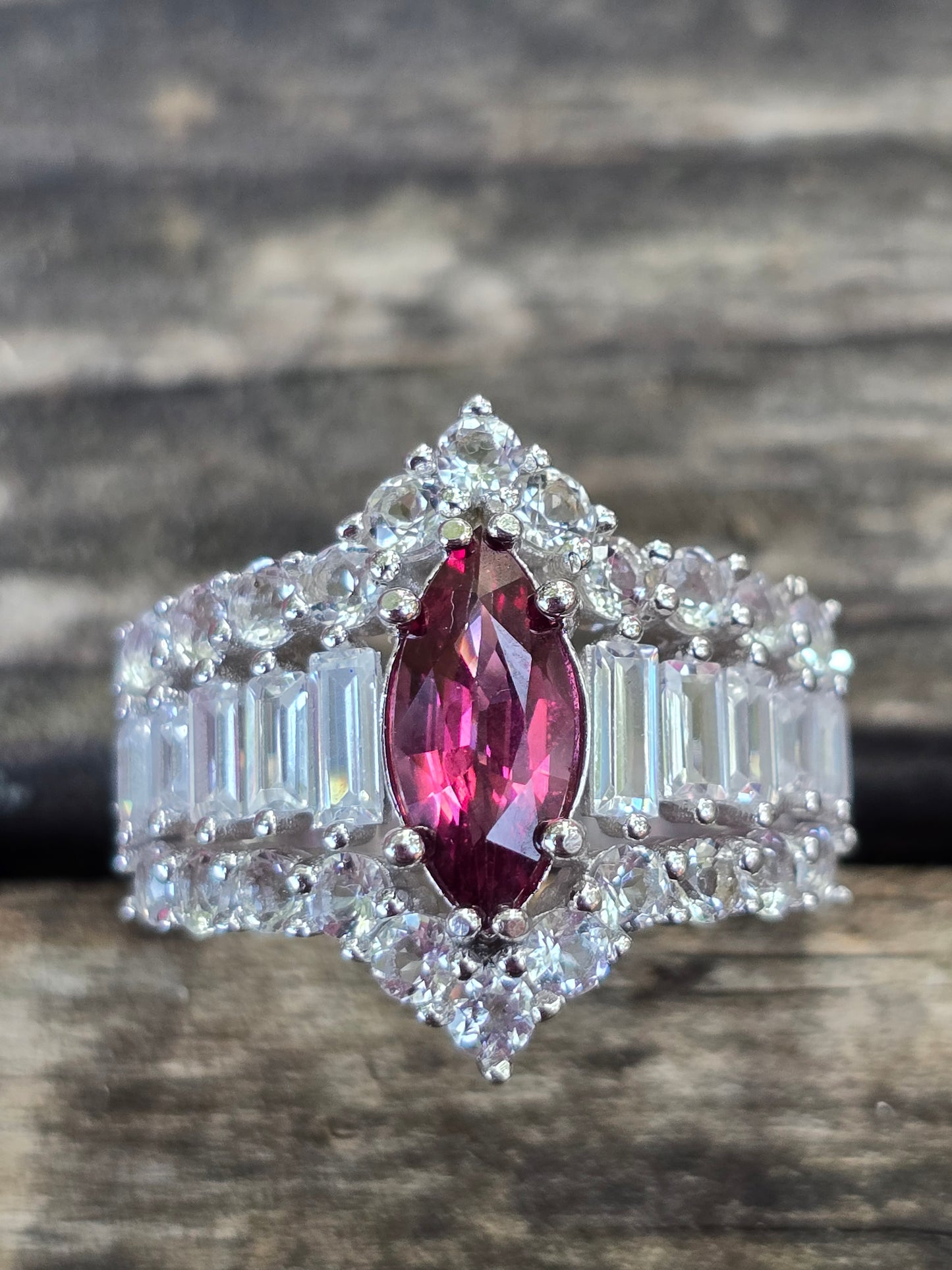 Size 9 raspberry garnet