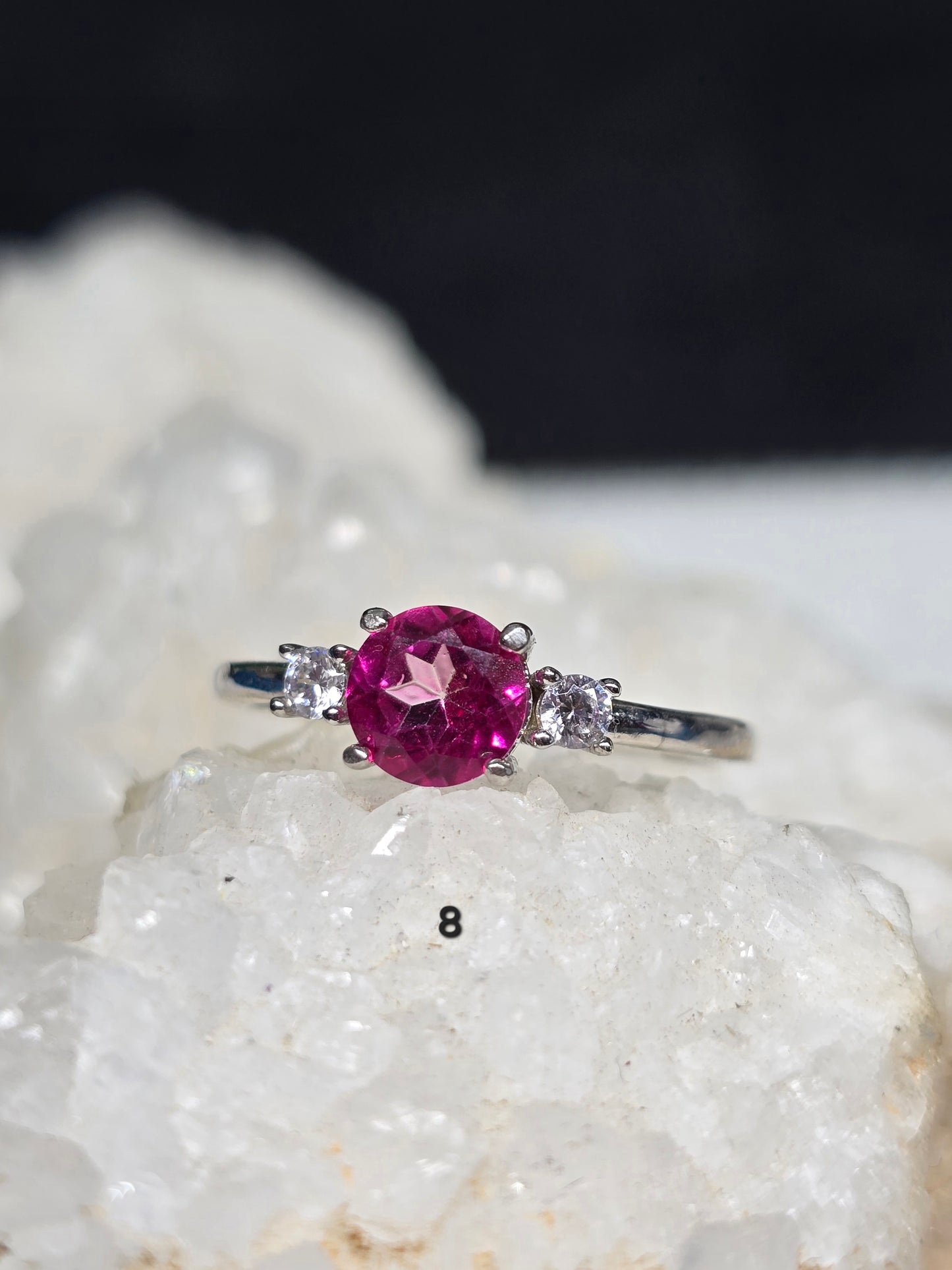 Size 8 pink topaz