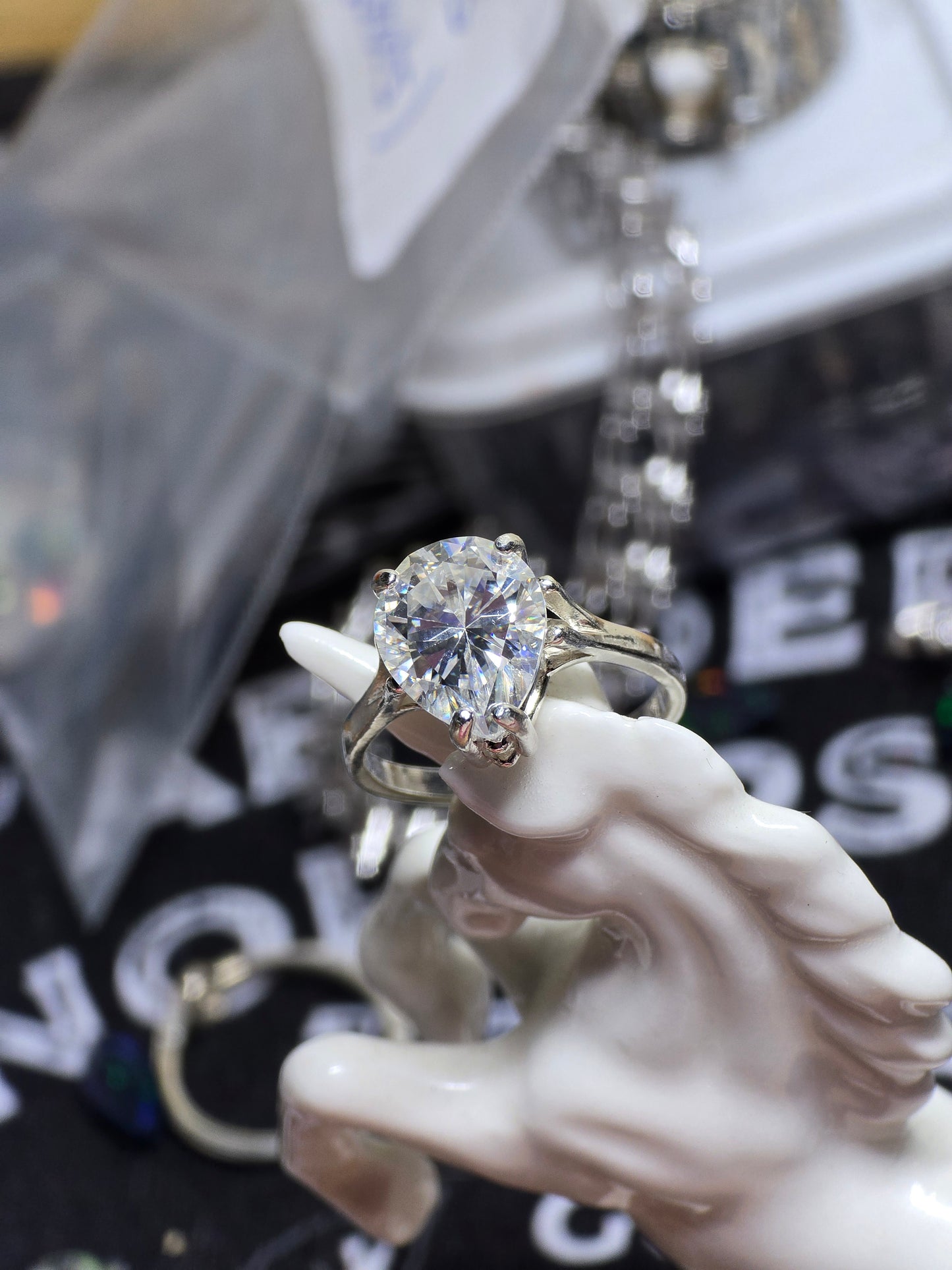 Size 7 moissanite