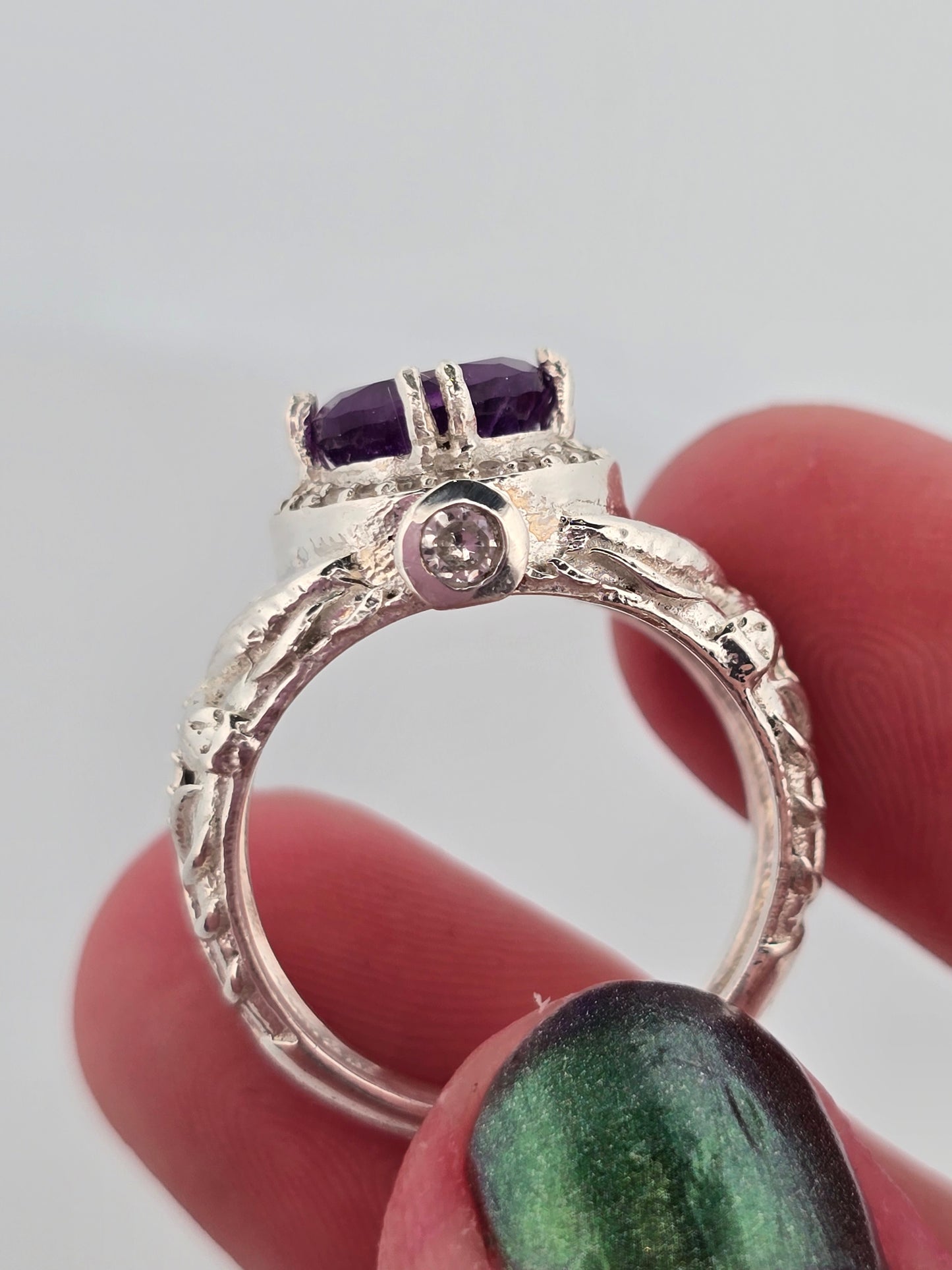 Size 5.5 amethyst Dragonfly