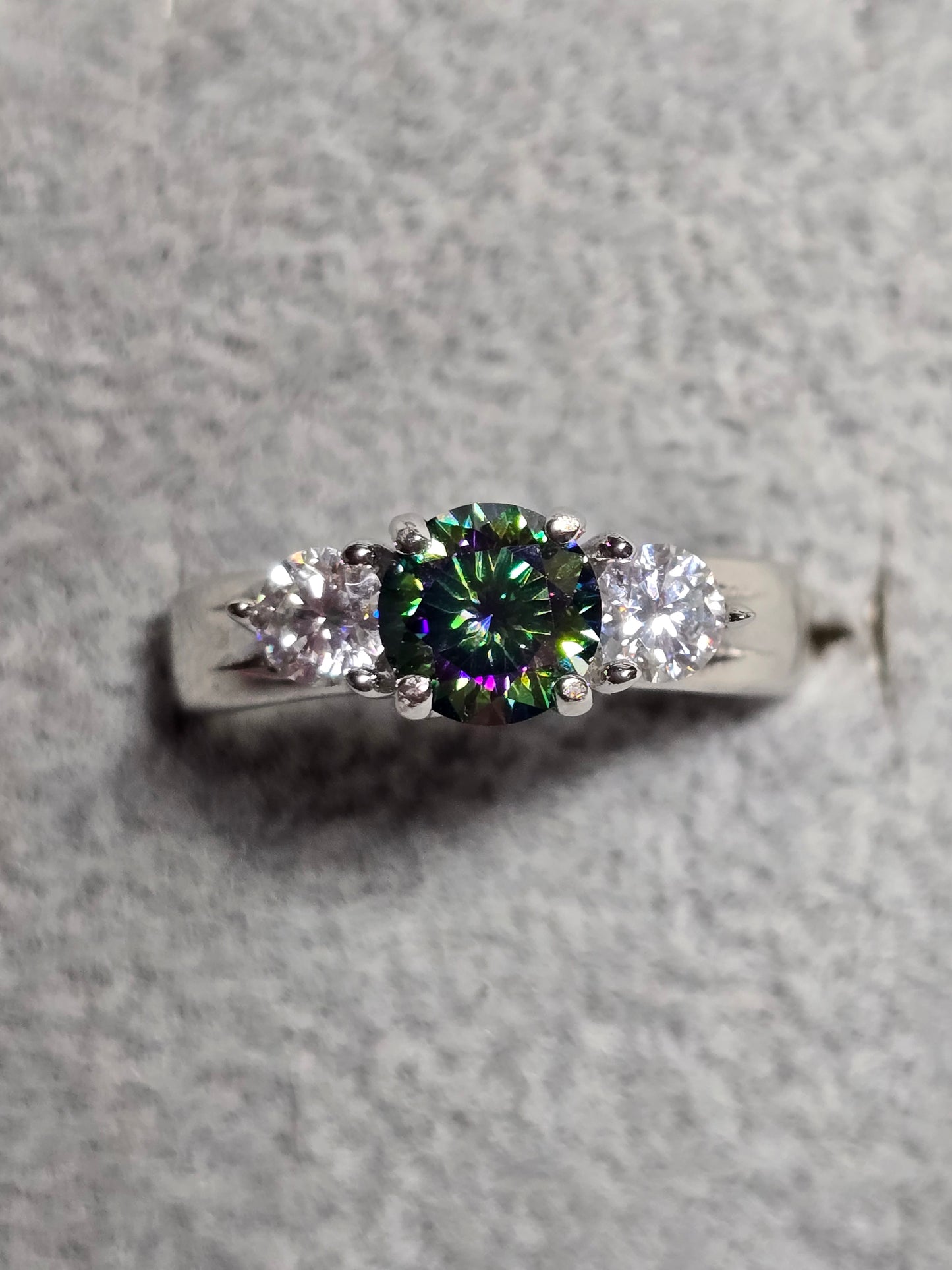 Black magic and white moissanite