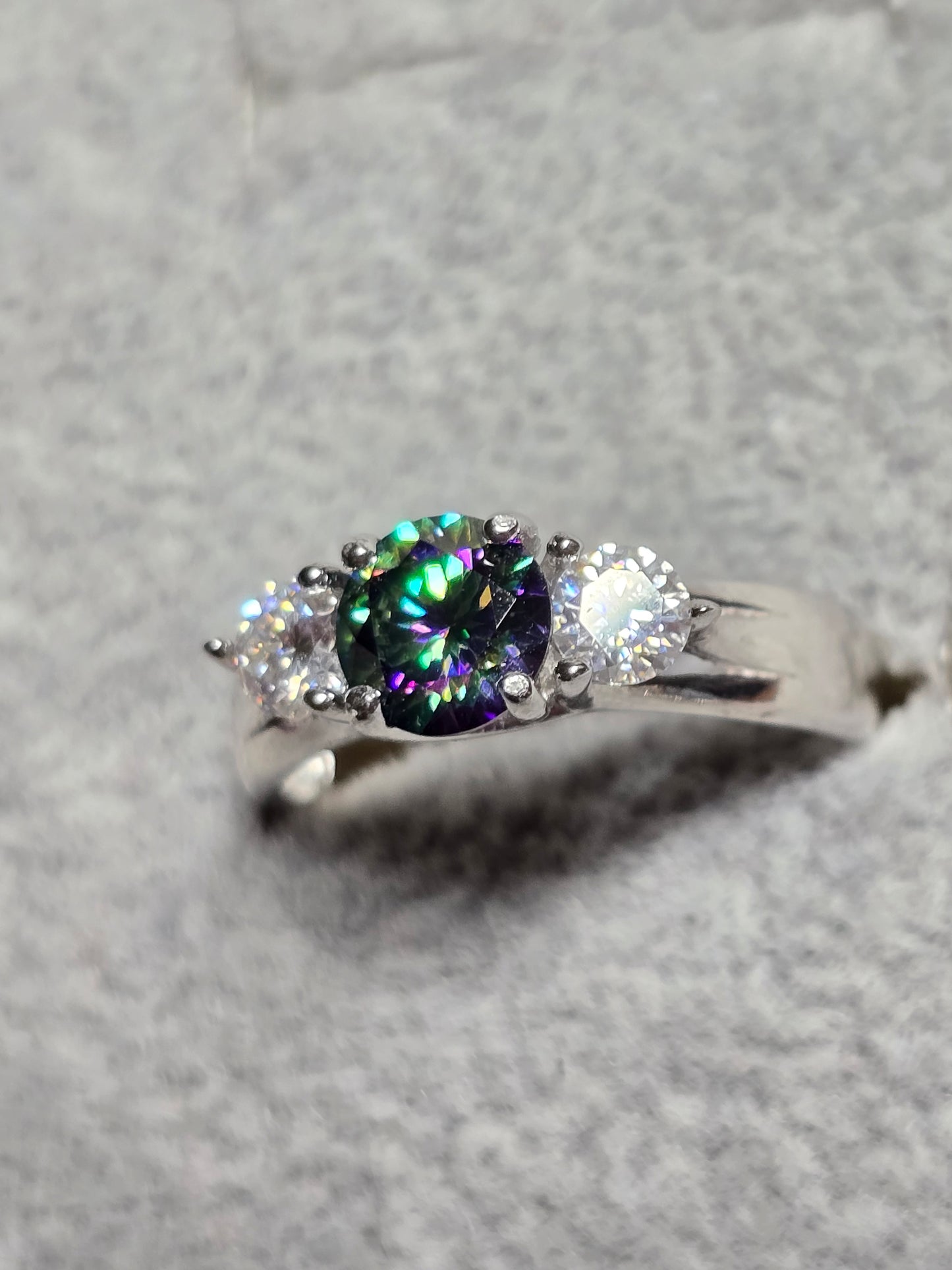 Black magic and white moissanite