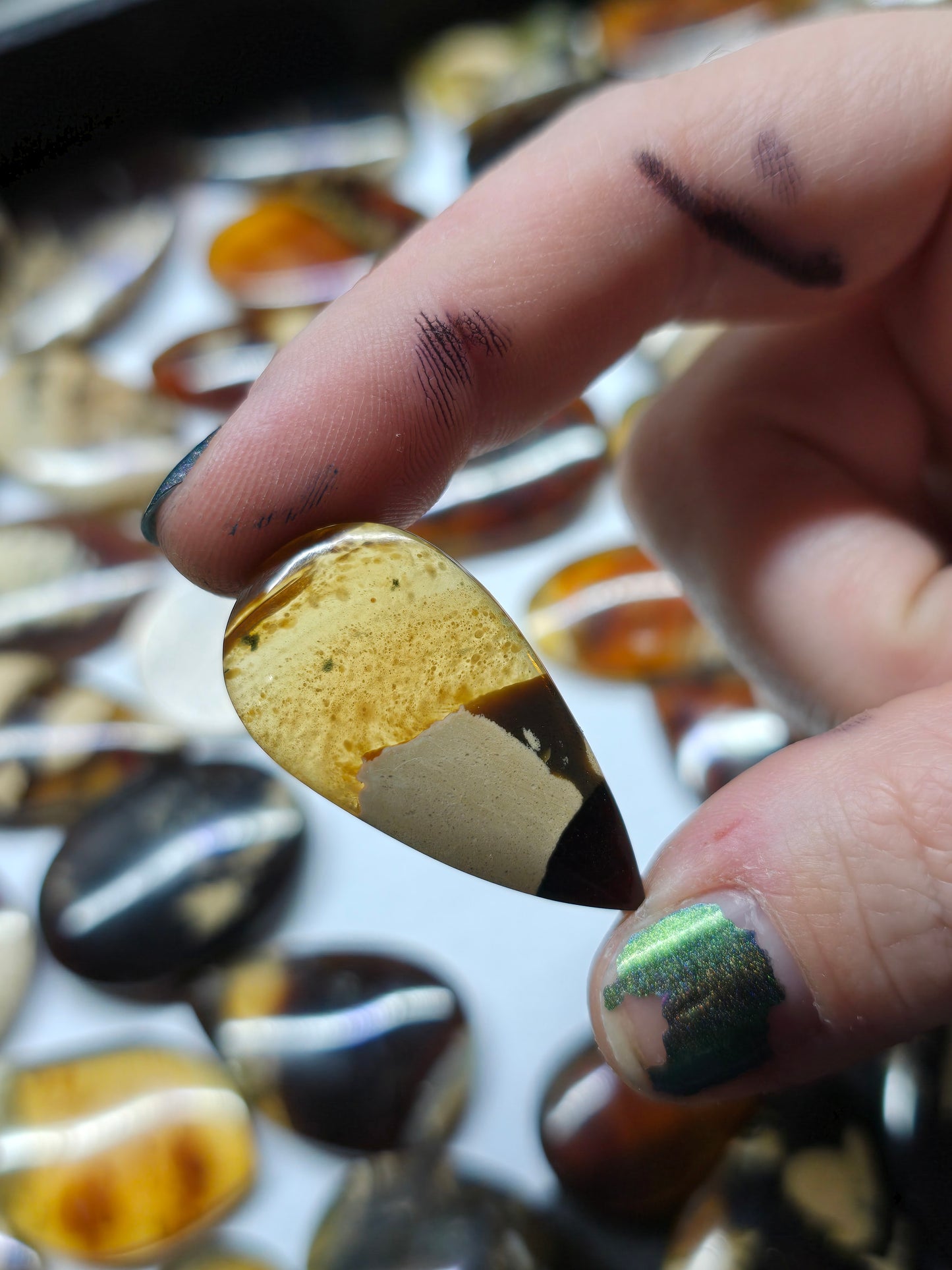Indonesian Amber cabochons