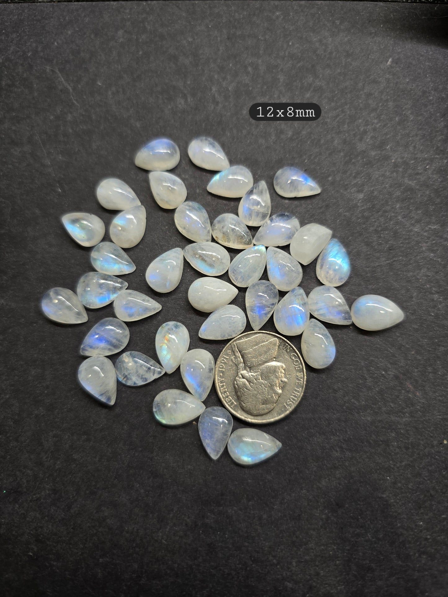 12x8mm Moonstone pear