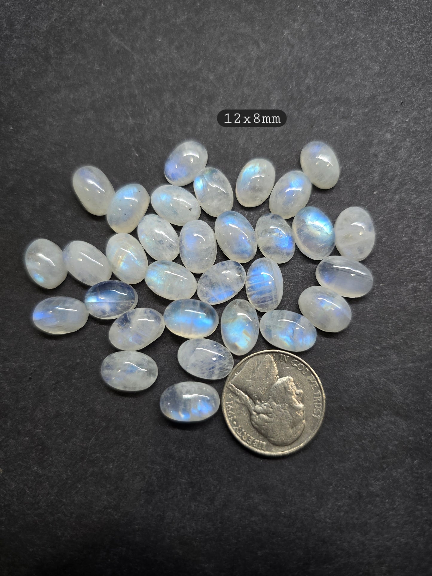 12x8 Moonstone oval