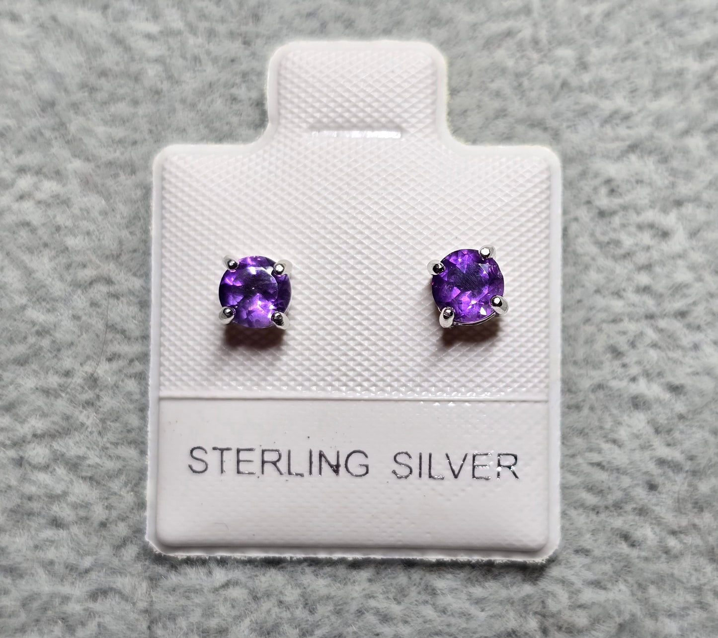 4mm amethyst studs