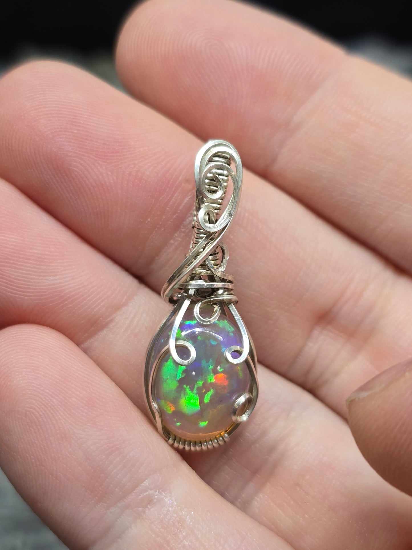 Naturally dark Ethiopian opal