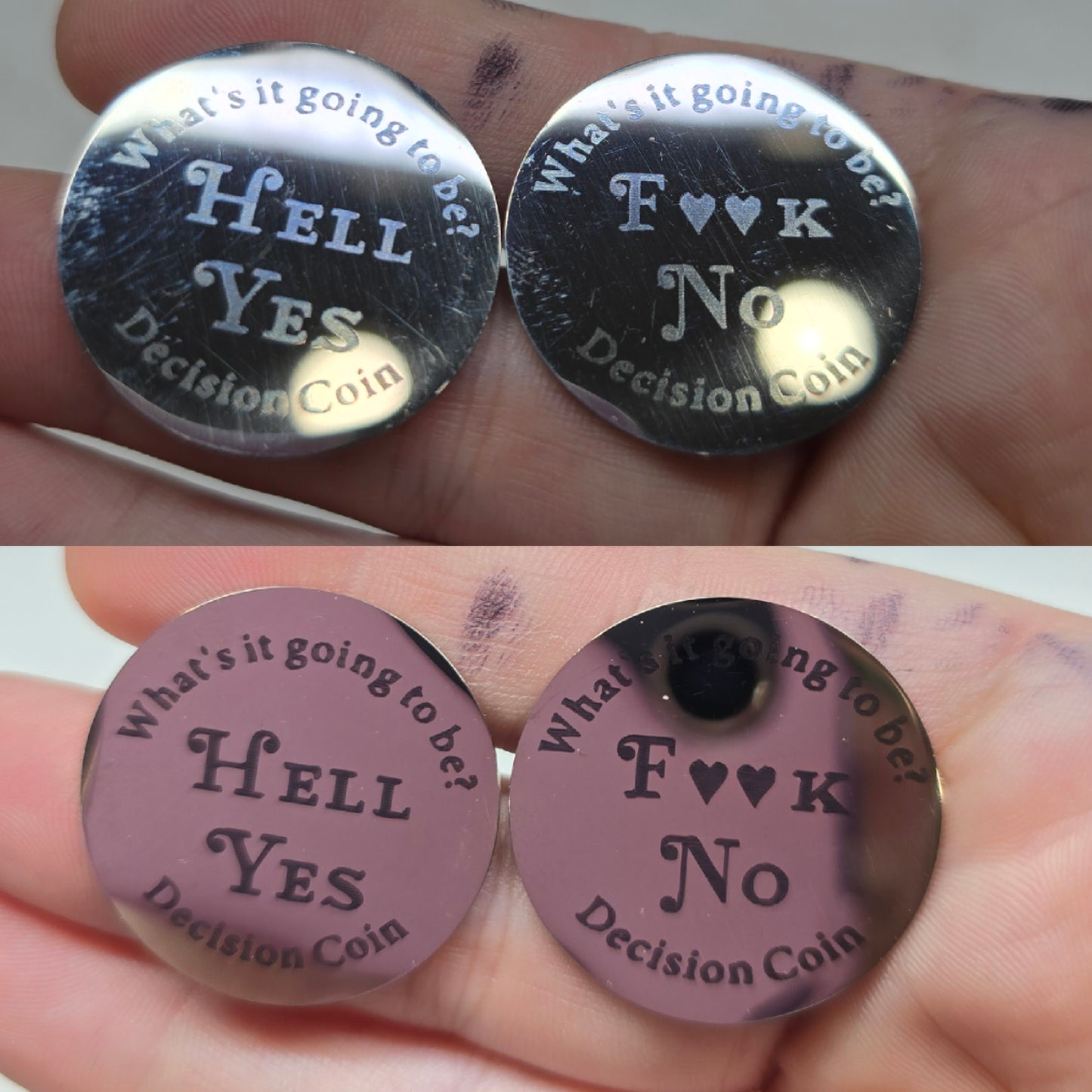 Decision coins explicit
