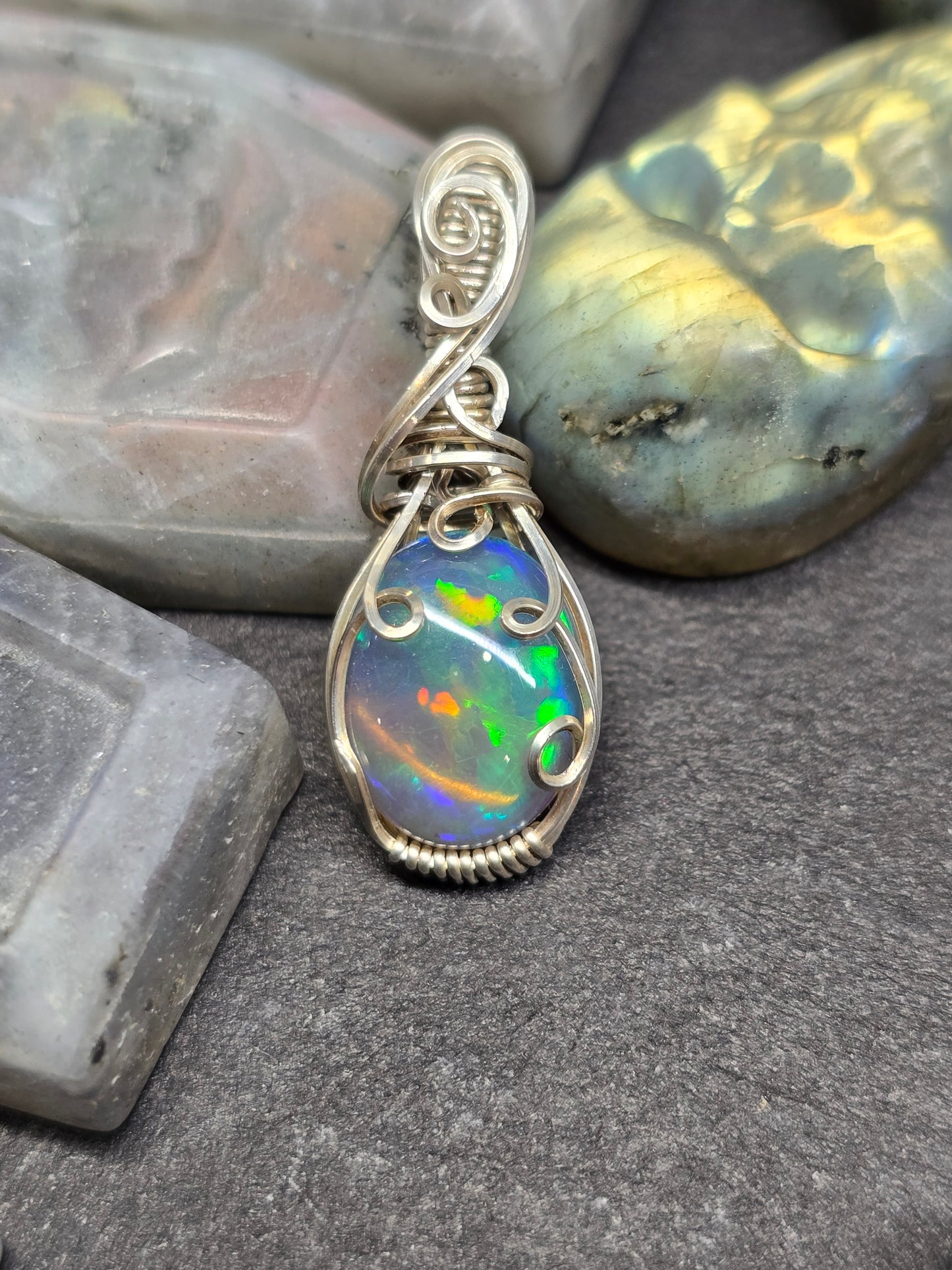 Naturally dark Ethiopian opal