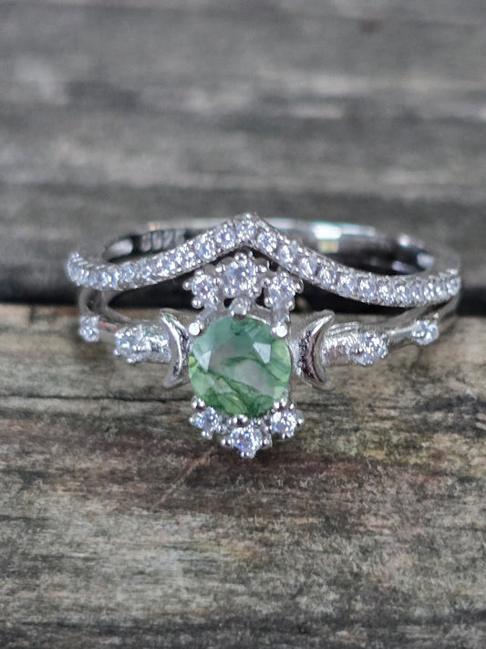 Size 7 moss agate