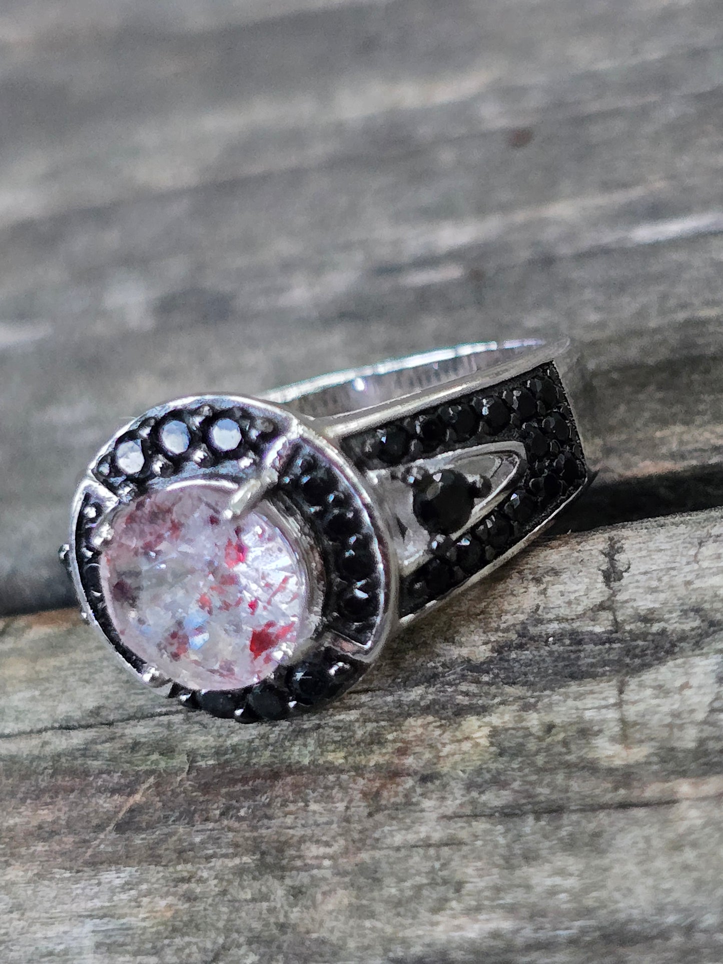 Size 7.5 bloodshot lepidocrocite