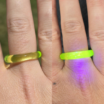Uranium glass rings