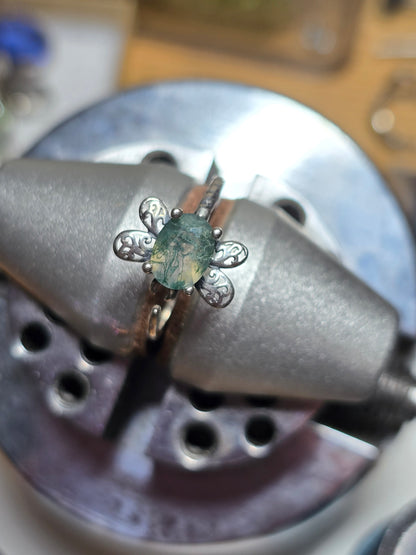 Adjustable dragonfly ring 6-11