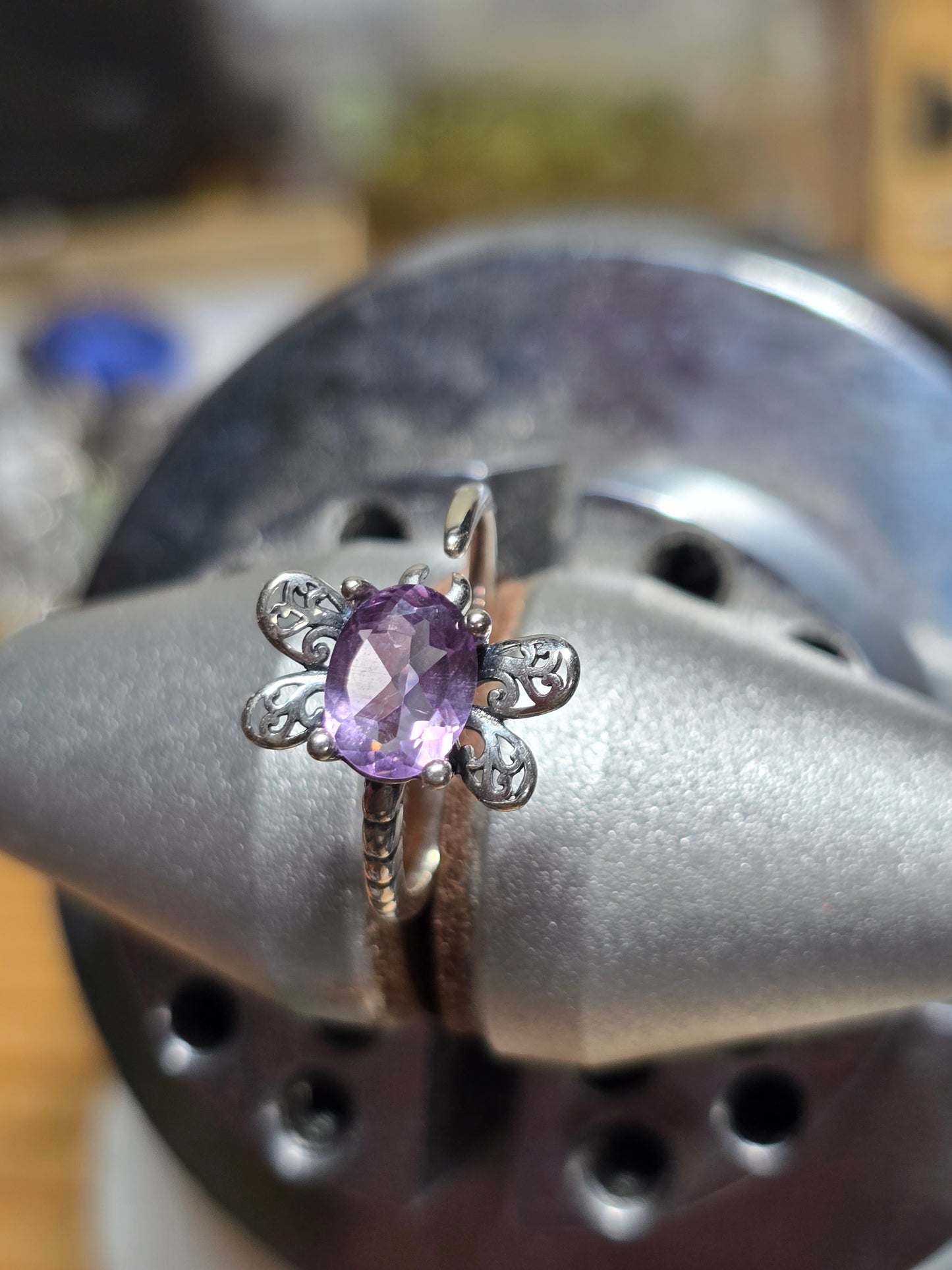 Adjustable dragonfly ring 6-11