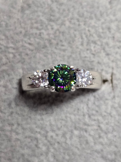 Black magic and white moissanite