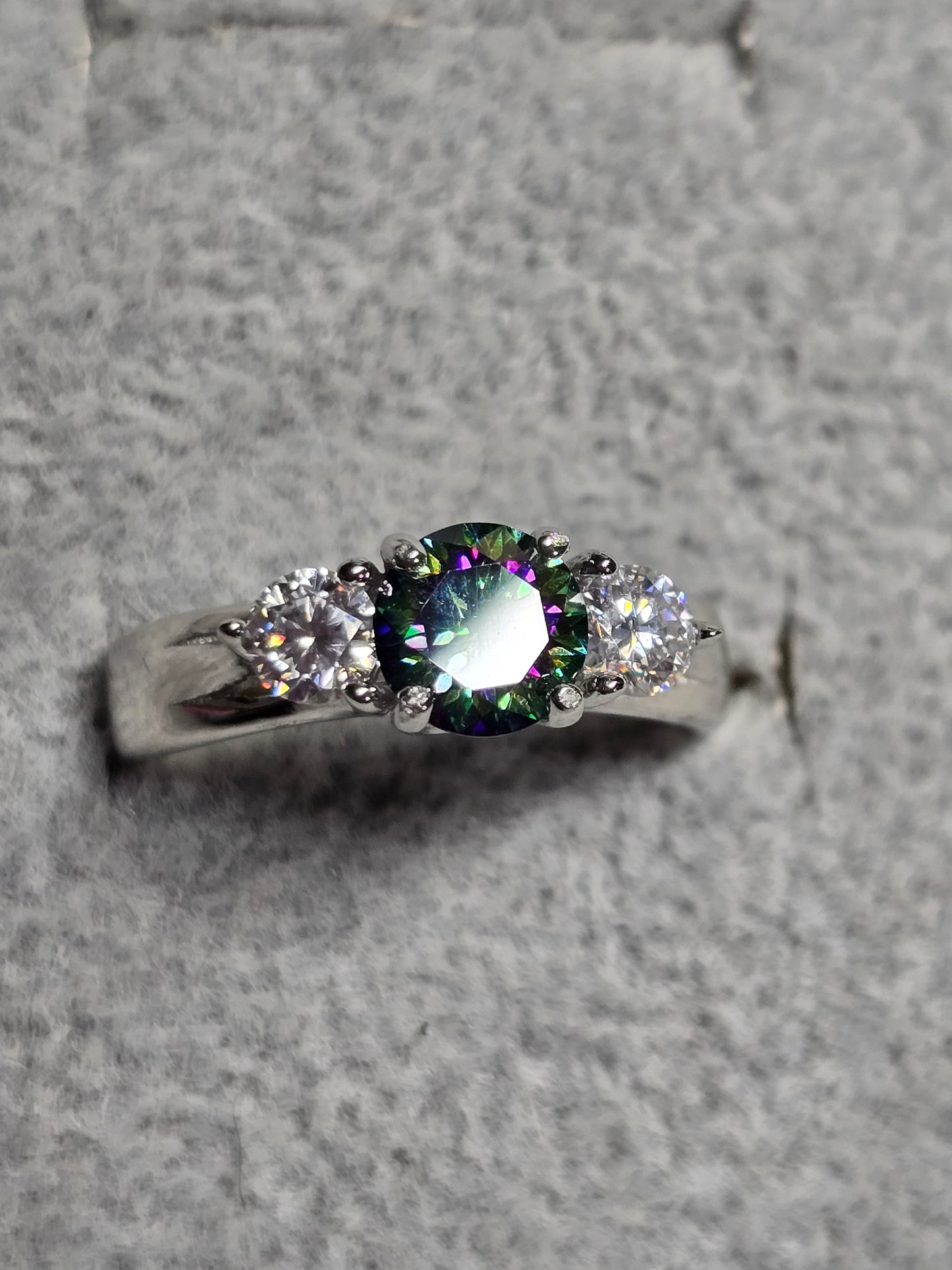 Black magic and white moissanite