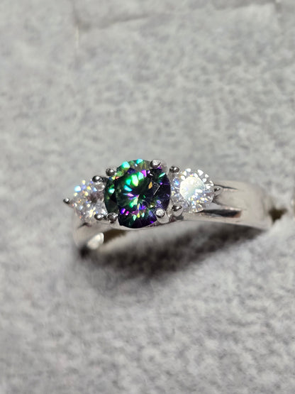 Black magic and white moissanite