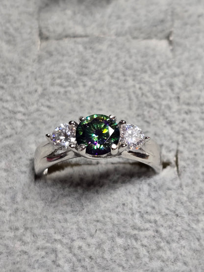 Black magic and white moissanite