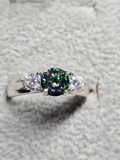 Black magic and white moissanite
