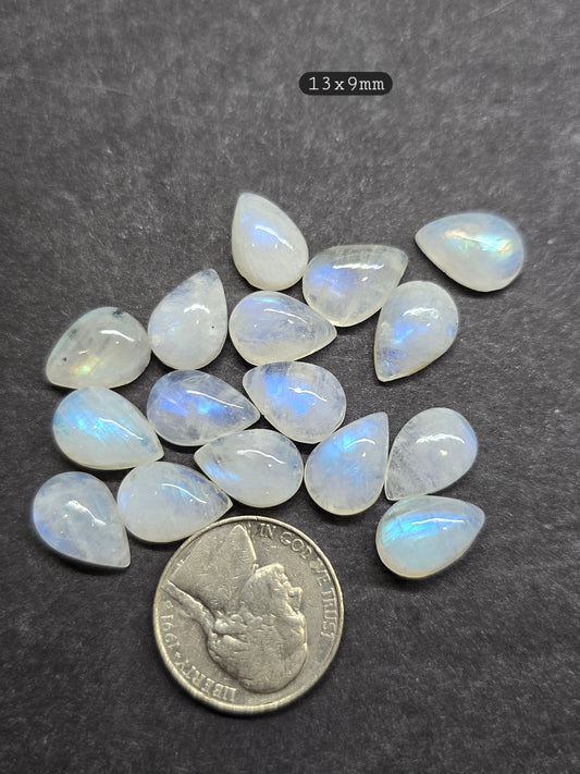 13x9mm pear moonstone