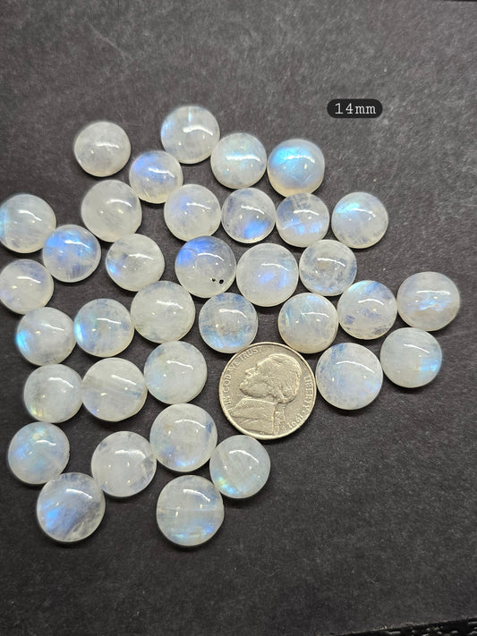 14mm round moonstone