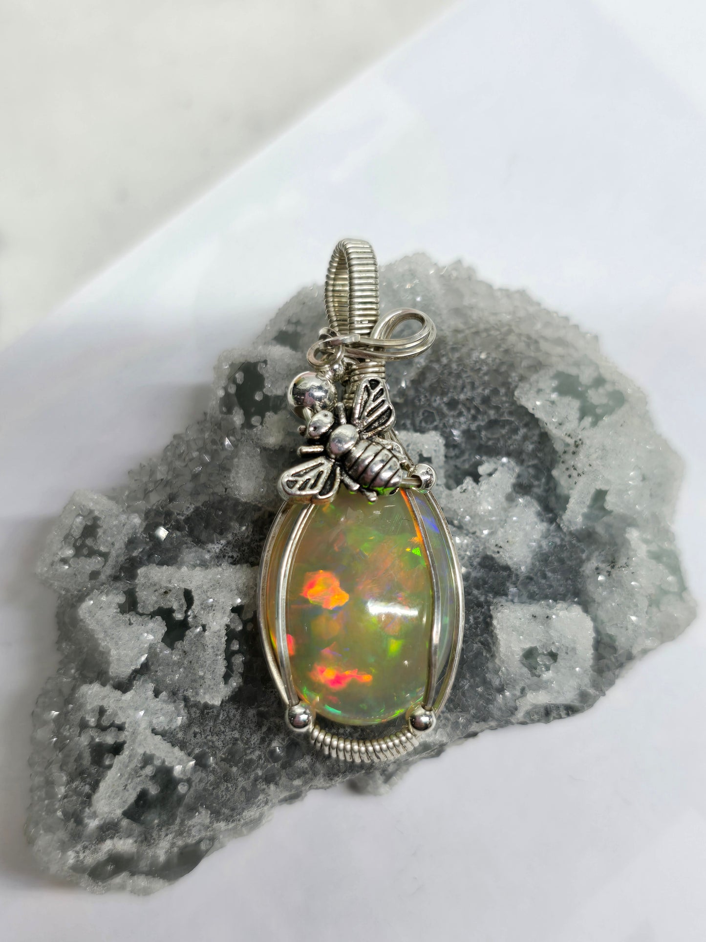 Ethiopian opal in 925 sterling silver