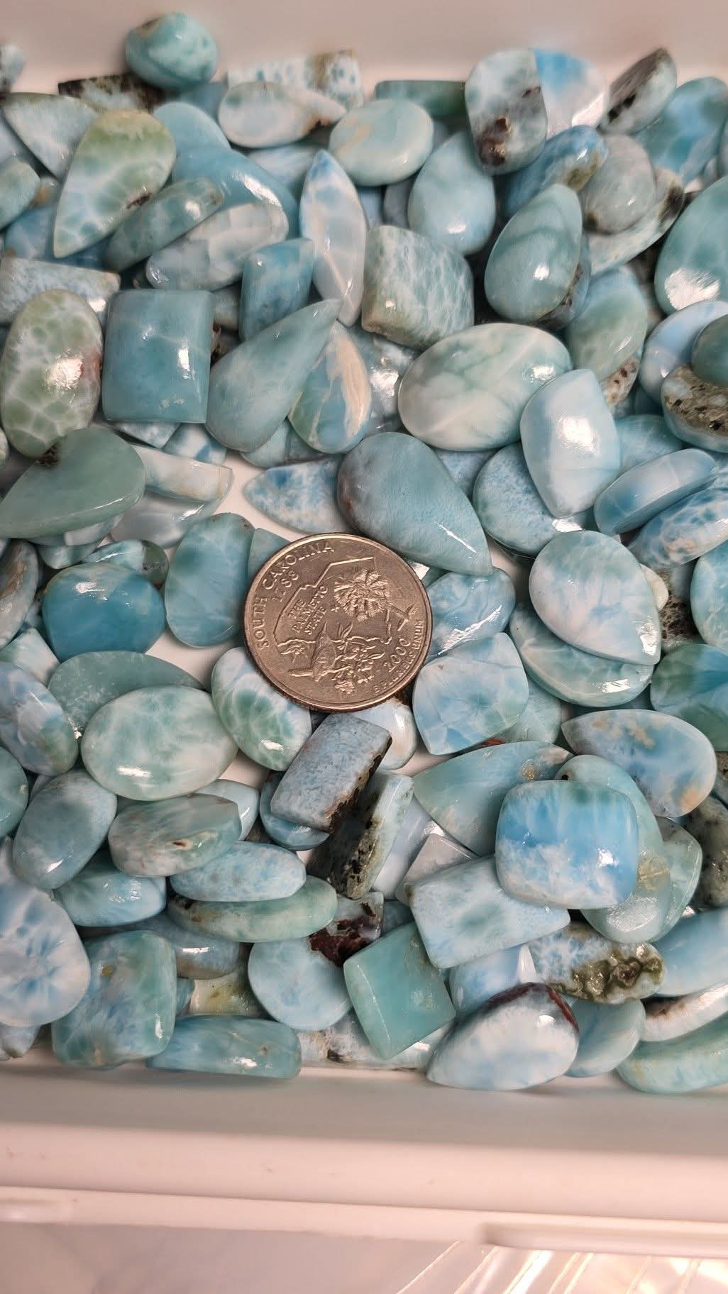 LARIMAR CABOCHONS 23mm