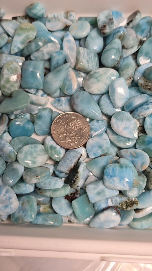 LARIMAR CABOCHONS 23mm