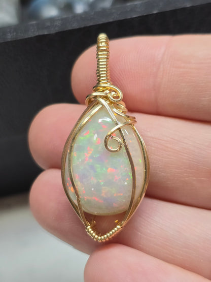 28ct harlequin Ethiopian opal