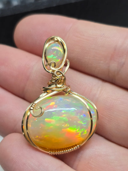 30ct harlequin Ethiopian opal.