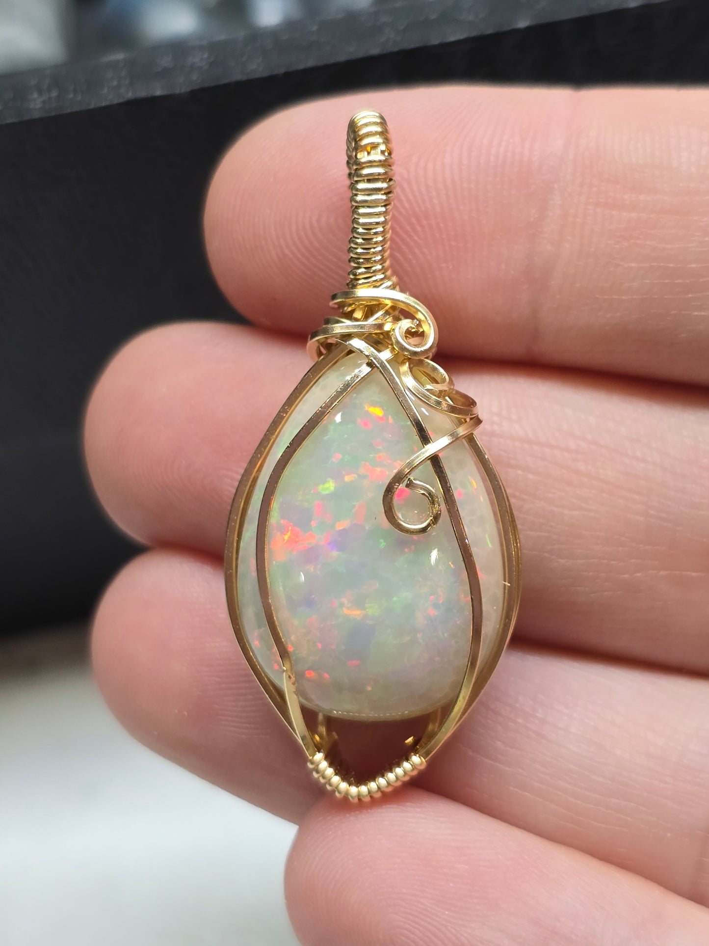 28ct harlequin Ethiopian opal