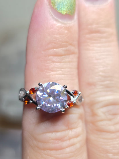 Color enhanced moissanite