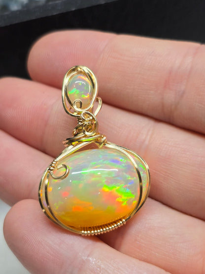 30ct harlequin Ethiopian opal.