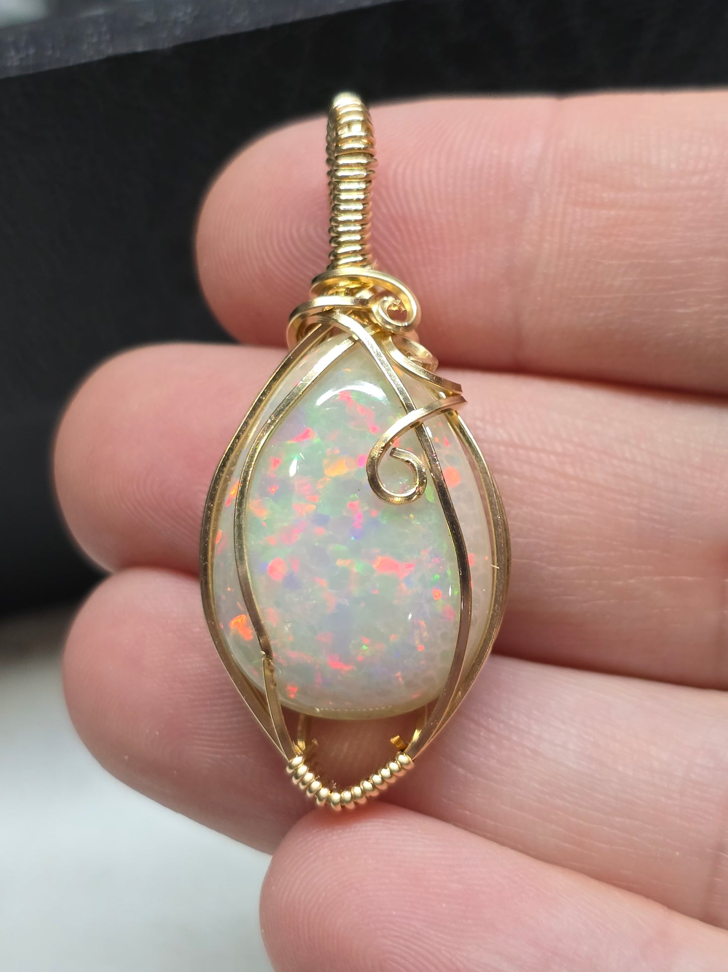28ct harlequin Ethiopian opal