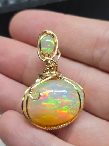 30ct harlequin Ethiopian opal.