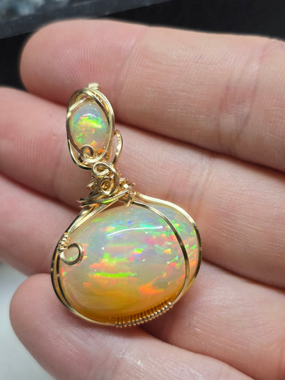 30ct harlequin Ethiopian opal.