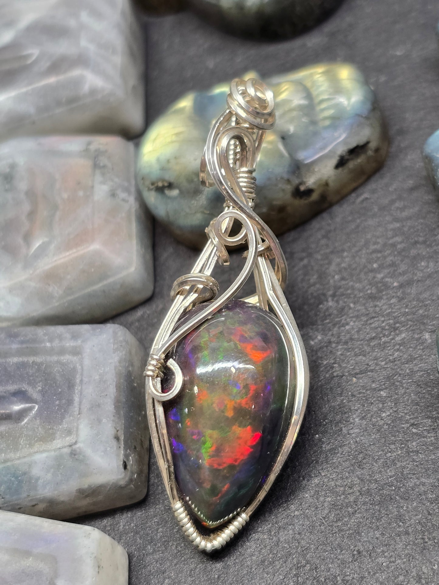 30ct smoked Ethiopian opal