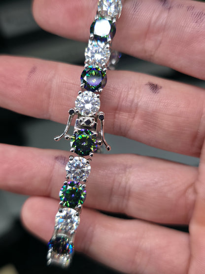 7.5 inch moissanite bracelet