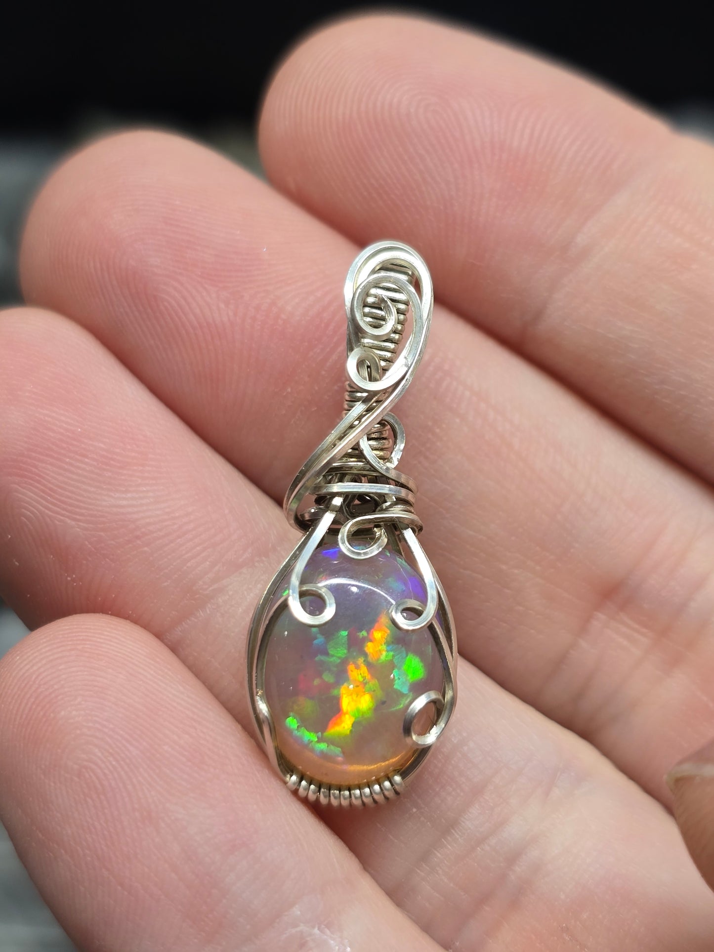 Naturally dark Ethiopian opal