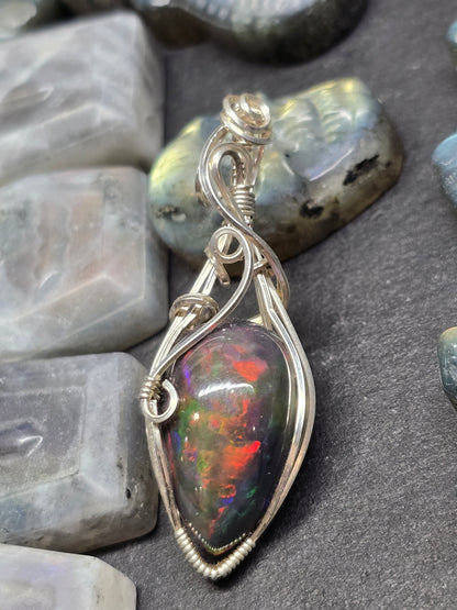 30ct smoked Ethiopian opal