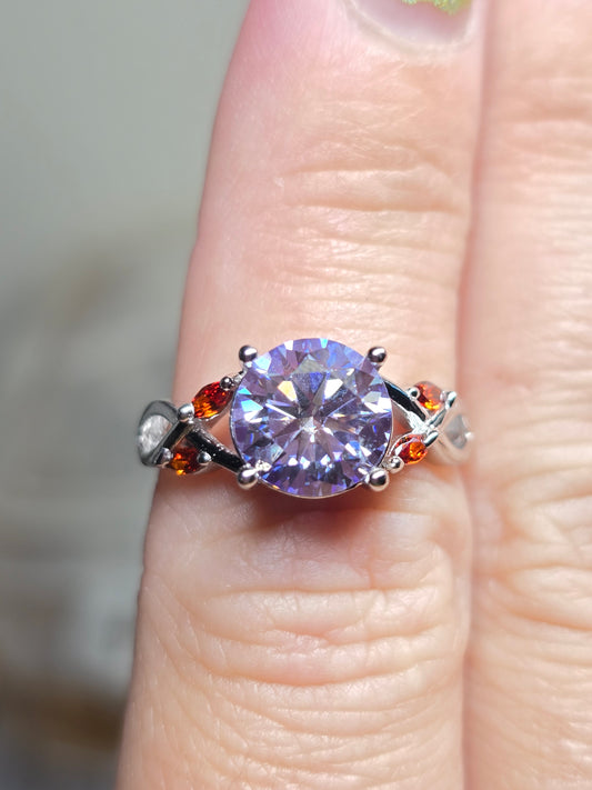 Color enhanced moissanite