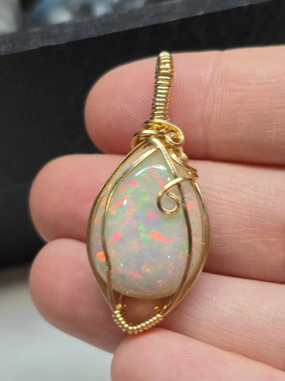 28ct harlequin Ethiopian opal