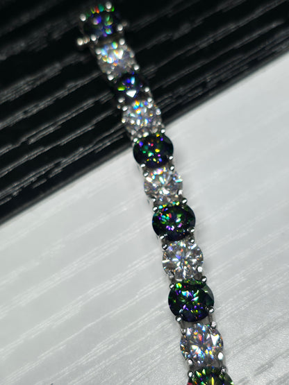 7.5 inch moissanite bracelet