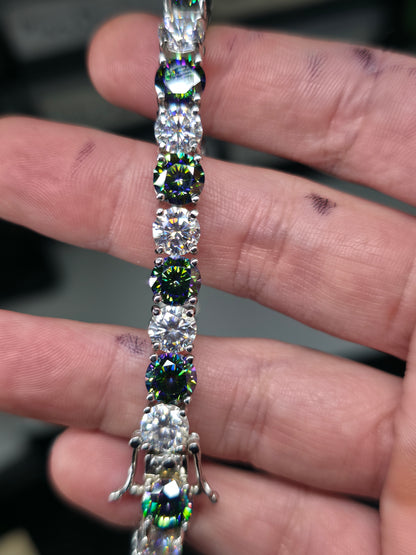 7.5 inch moissanite bracelet