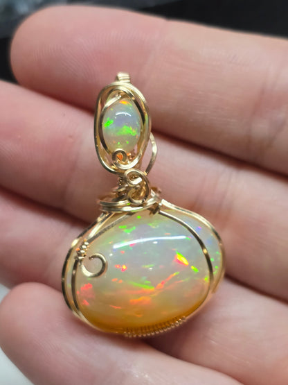 30ct harlequin Ethiopian opal.