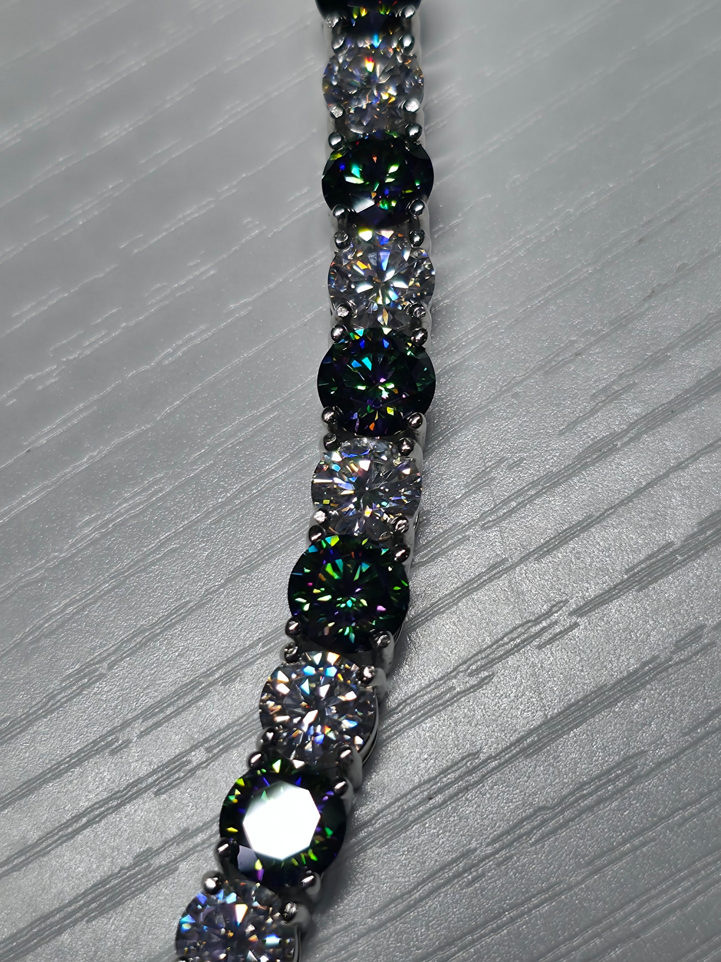 7.5 inch moissanite bracelet
