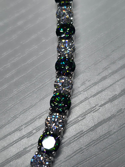 7.5 inch moissanite bracelet